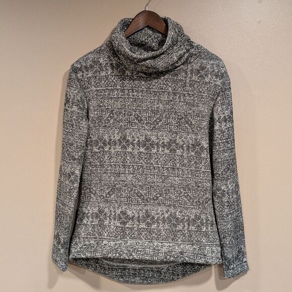 Columbia Sweater Season Fair Isle Pullover Funnel Neck Womens S Fall Winter Ski - Picture 2 of 11
